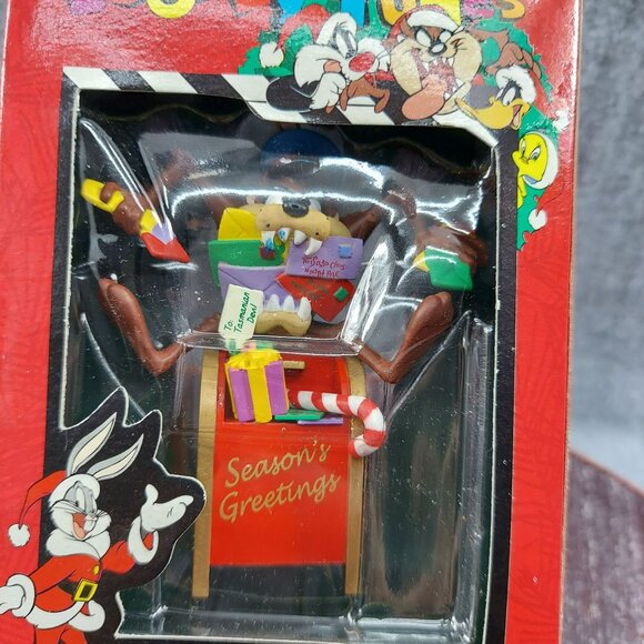 Looney Tunes Christmas Collectible Ornament Featuring Taz Holiday Decor - Picture 6 of 6